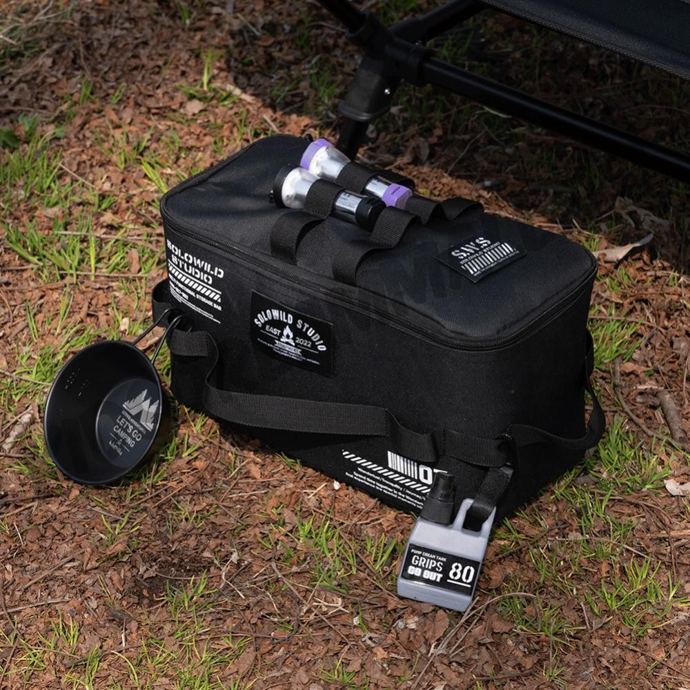 กระเป๋าเก็บของสำหรับการตั้งแคมป์ กระเป๋าใส่อุปกรณ์รับประทานอาหารความจุขนาดใหญ่สำหรับกิจกรรมในครอบครัว - รูปที่ 3