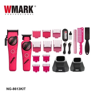 WMARK ปัตตาเลี่ยนตัดผมใหม่ NG-8613KIT พร้อมแท่นชาร์จ ร้านทําผม ชุดกรรไกรไฟฟ้าพิเศษ