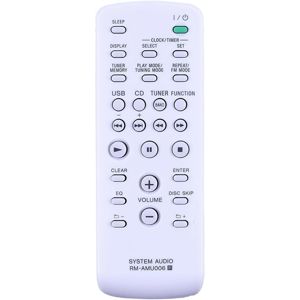 RM-AMU006 เปลี่ยนรีโมทสําหรับ Sony Audio ระบบสเตอริโอ MHC-GT222BP MHC-GT44 MHC-GT444 MHC-GT444BP MHC