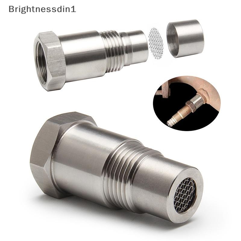[Brightnessdin] Oxygen O2 Sensor Spacer Adapter Bung Catalytic Converter Fix Check Engine Light Bq