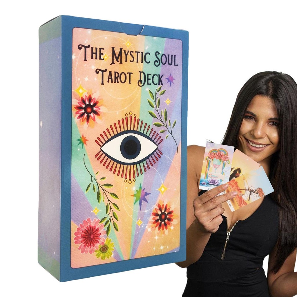 Classic Mystic Souls Tarot Cards 78 Pieces Beginner Tarot 12x7cm Original Tarot Cards English Tarot Reading tayenith