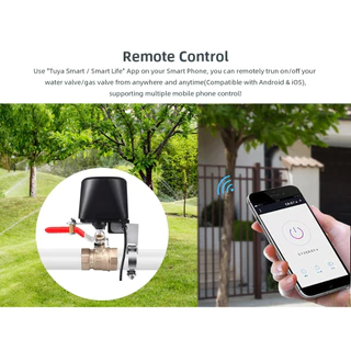Tuya สมาร์ท Zigbee/WiFi สมาร์ทวาล์วแก๊สน้ําจับเวลาสวนสมาร์ทก๊อกน้ํา Smart Life Control ผ่าน Alexa Google Home
