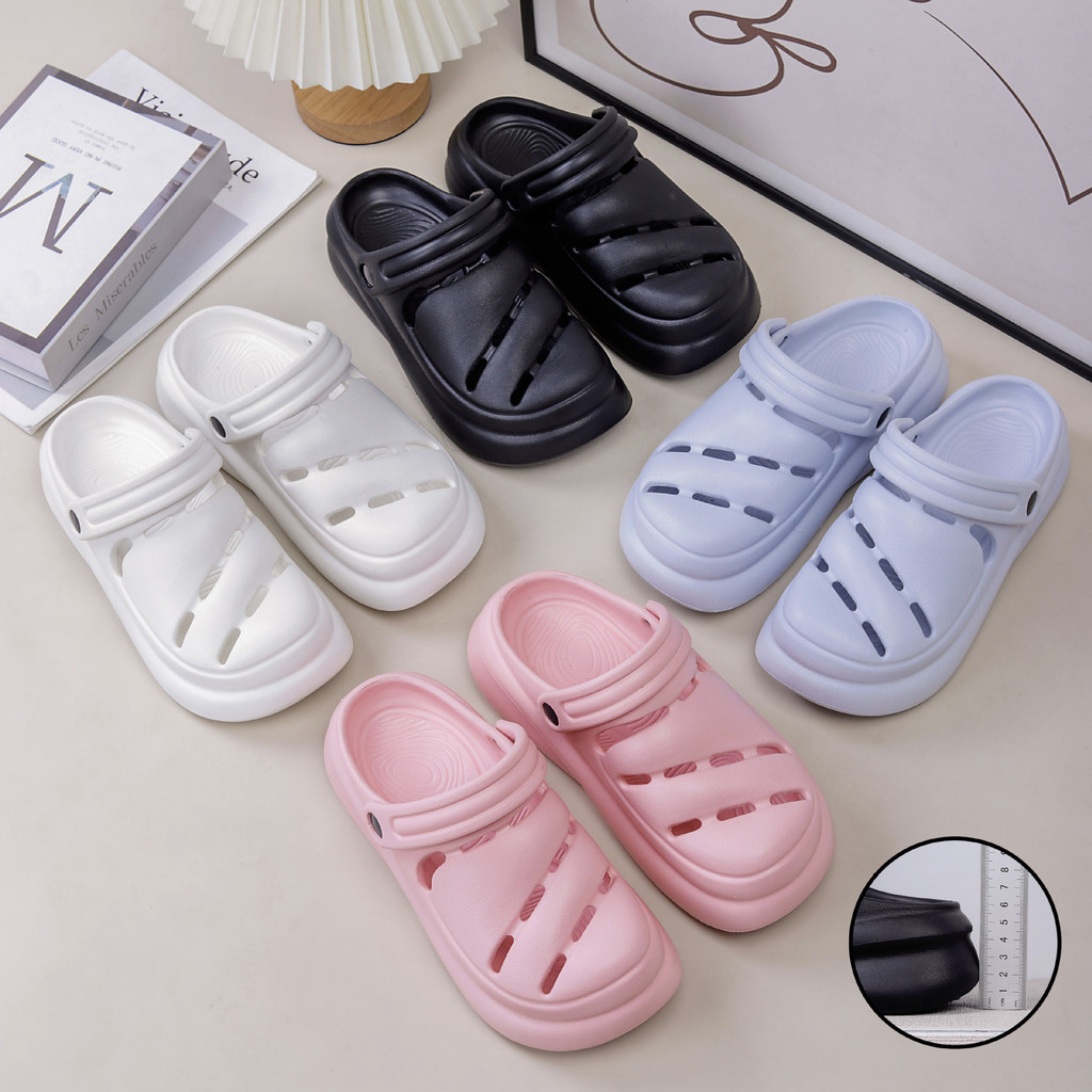 ในสต็อก  POSE รองเท้าแตะพื้นหนา DIY ด้านนอกกันลื่น