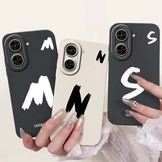 สําหรับ Xiaomi Poco C71 4G/Redmi A5 ปลอกซิลิโคนอ่อนนุ่มปกหลังความเรียบง่ายตัวอักษรทาสีเคสโทรศัพท์สําหรับ RedmiA5 5 Pococ71 เปลือก