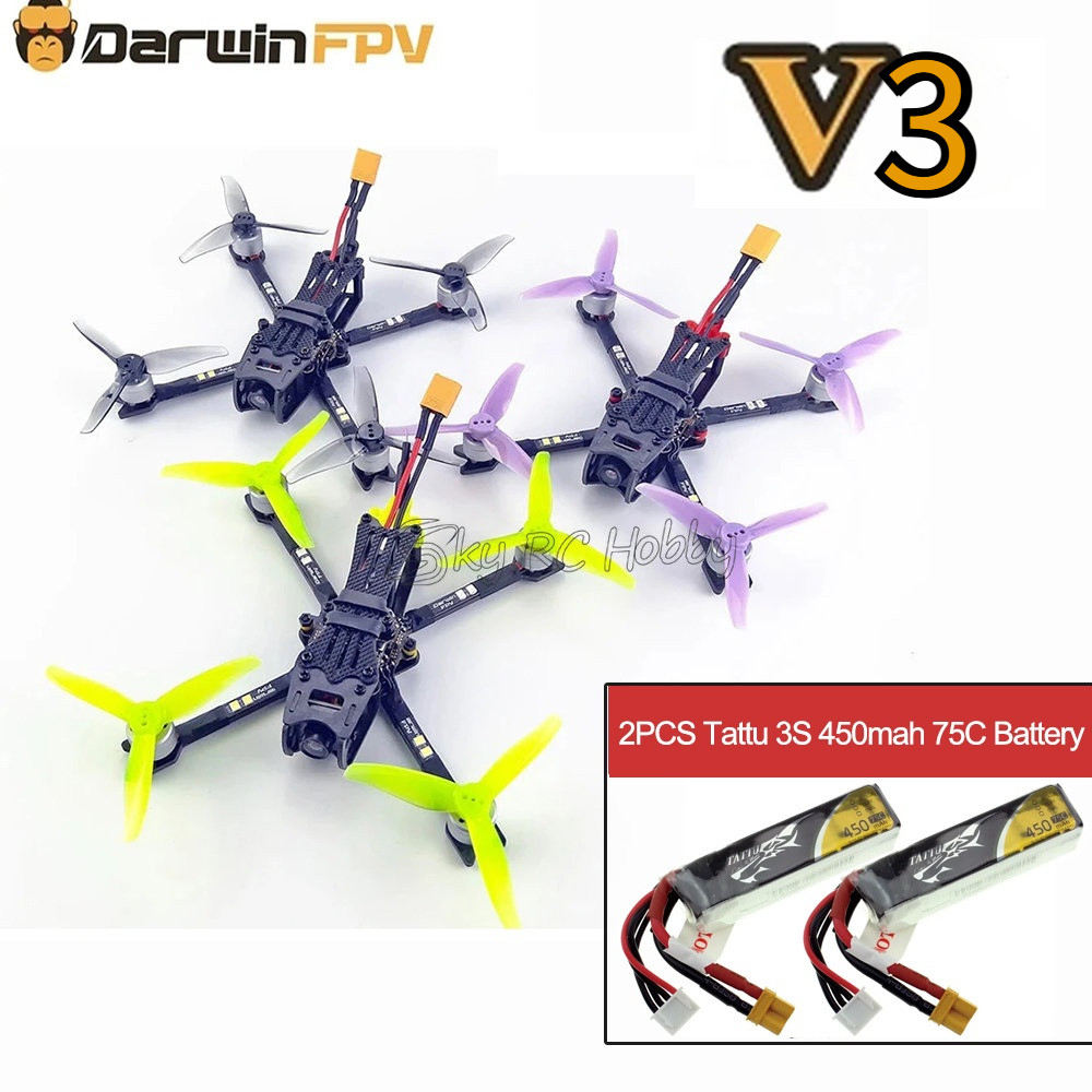 DarwinFPV Baby Ape Pro V3 FPV Flight Control Quadcopters 3 นิ้ว F4 OSD 15A AIO BLHeli_S Dshot600 40C