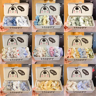 10ชิ้นชุดบิ๊ก ส กรุบกรอบ แฟชั่นเกาหลีที่สวยงามที่เรียบง่ายอเนกประสงค์บิ๊กผมผูกขนาดใหญ่ลําไส้ผมวงอุปกรณ์ผม