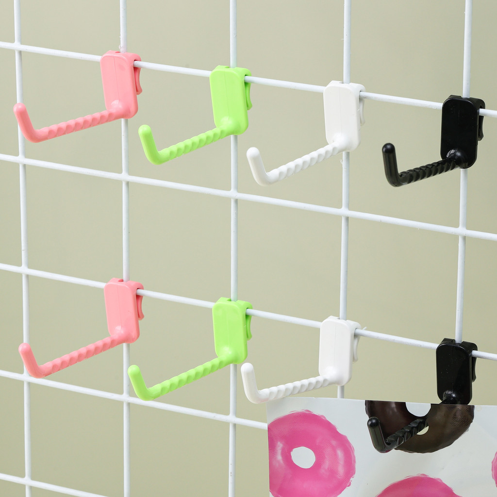 ที่แขวนกุญแจติดผนังอเนกประสงค์พลาสติก-ซูเปอร์มาร์เก็ตชั้นวางจอแสดงผลตะขอจัดเก็บองค์กรบ้าน - รูปที่ 4