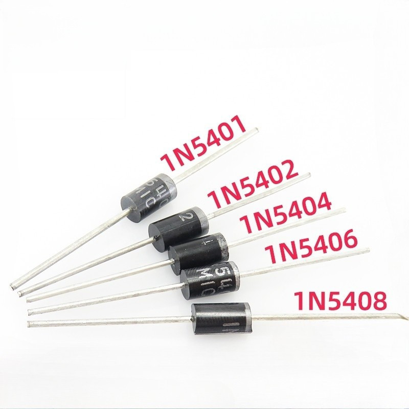 20pcs 1N5400 1N5401 1N5402 1N5404 1N5406 1N5407 1N5408 In-line Rectifier Diode DO-201AD/DO-27 IN5400