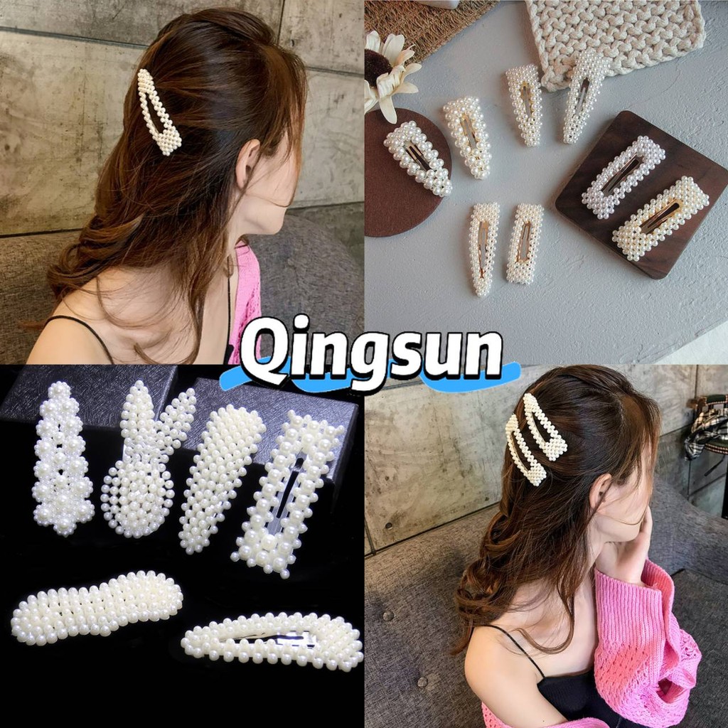 🌻Qingsun🌻 พร้อมส่ง ก็๊บติดมุกหวานสไตล์ญี่ปุ่นและเกาหลี บรรจุภัณฑ์บัตรกระดาษอิสระ น่ารัก "VO-10"