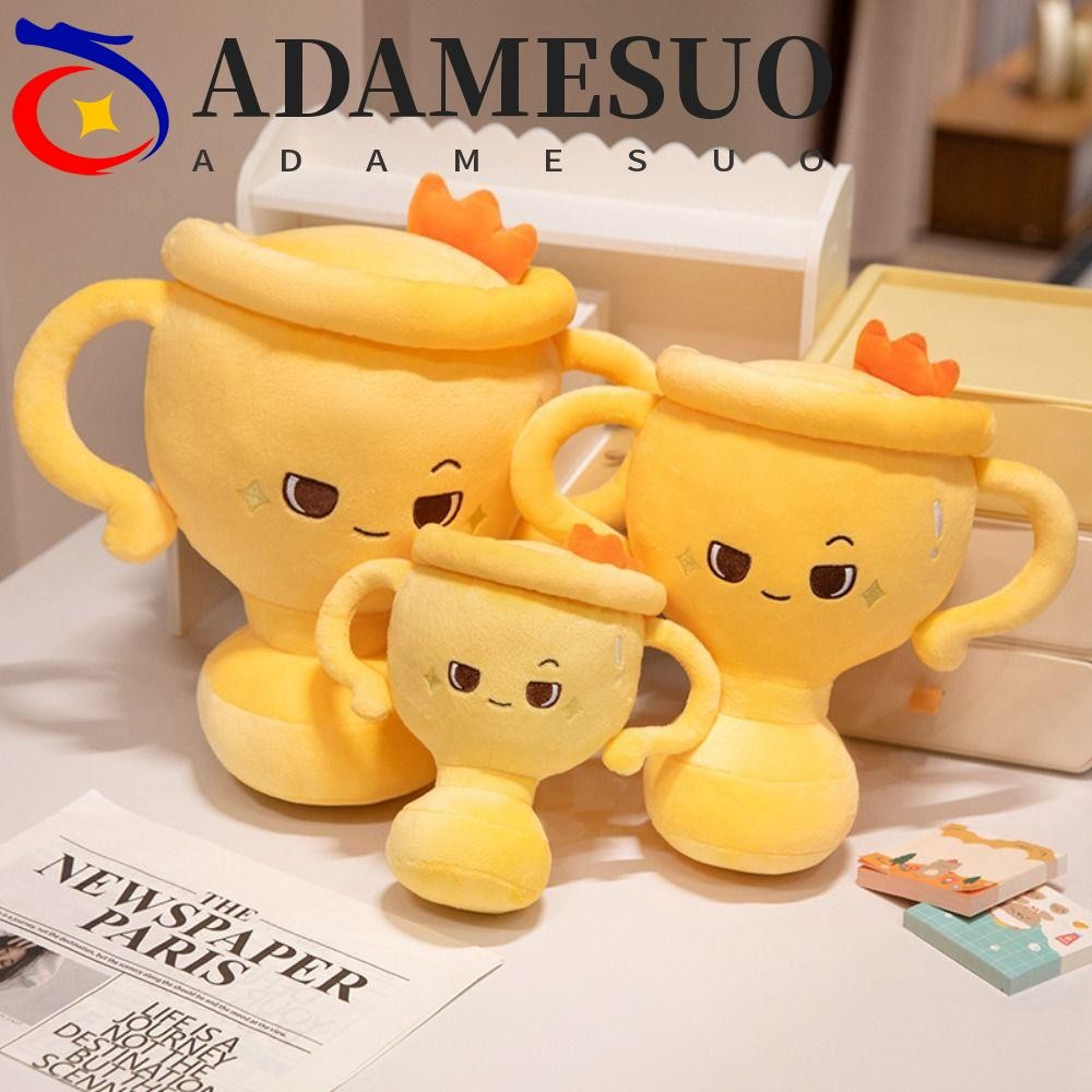 ADAMESUO ถ้วยรางวัลรูปร่างตุ๊กตาตุ๊กตา, จําลอง Soft Champion Trophy ของเล่นตุ๊กตา, คอลเลกชันน่ารัก Fluffy PP ผ้าฝ้ายตุ๊กตาสัตว์ตุ๊กตาของเล่นวันเกิดงานปาร์ตี้