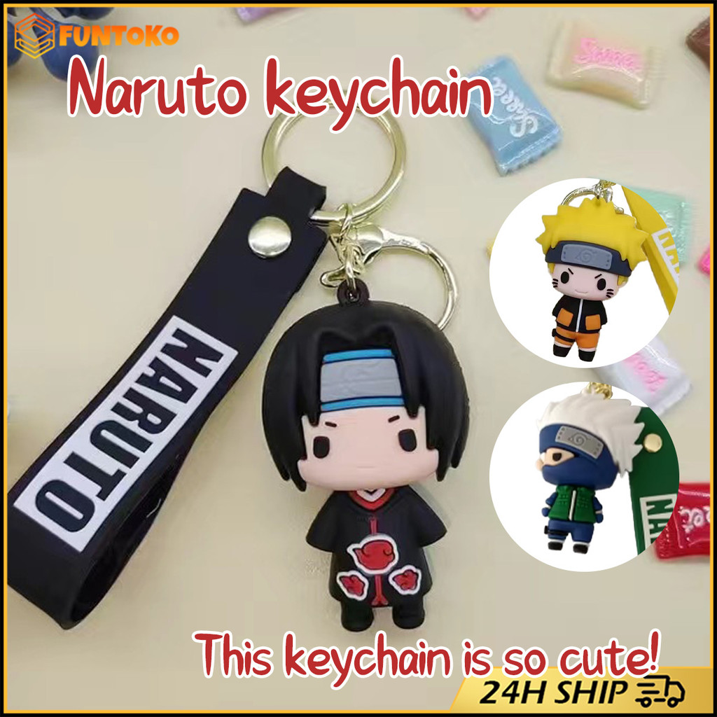 สินค้ามีคุณภาพ พวงกุญแจนารูโตะ จี้ตุ๊กตาฟิกเกอร์การ์ตูนnaruto keychain Kakashi ของเล่นห้อยกระเป๋า ตก