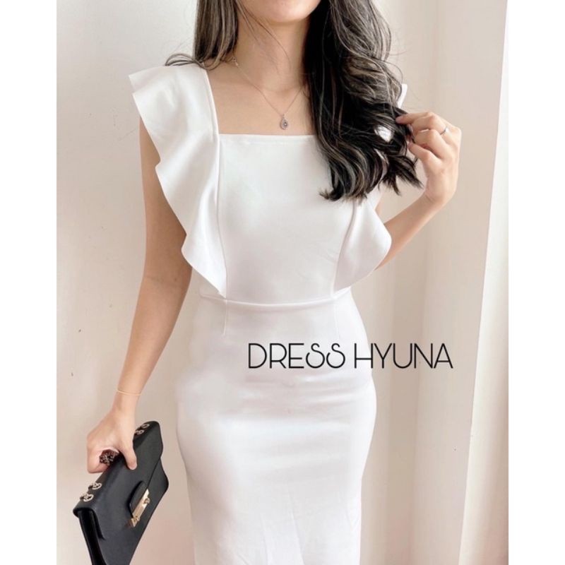 Hyuna Midi Dress Casual Party Bodycon Elastic