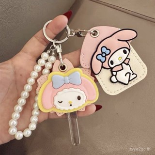 111กระเป๋าใส่กุญแจขนาดกลางลายการ์ตูน My Melody Sakura ใหม่ N…