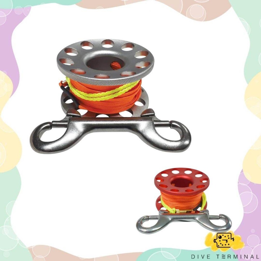 Finger Spool Aluminum Reel เชือกดำน้ำ Scuba Diving อุปกรณ์ดำน้ำ
