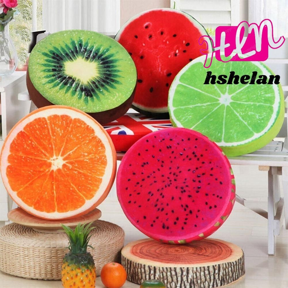 HSHELAN หมอนเบาะรองนั่งโซฟา รูปผลไม้น่ารัก แบบนิ่ม ของเล่นสําหรับเด็ก