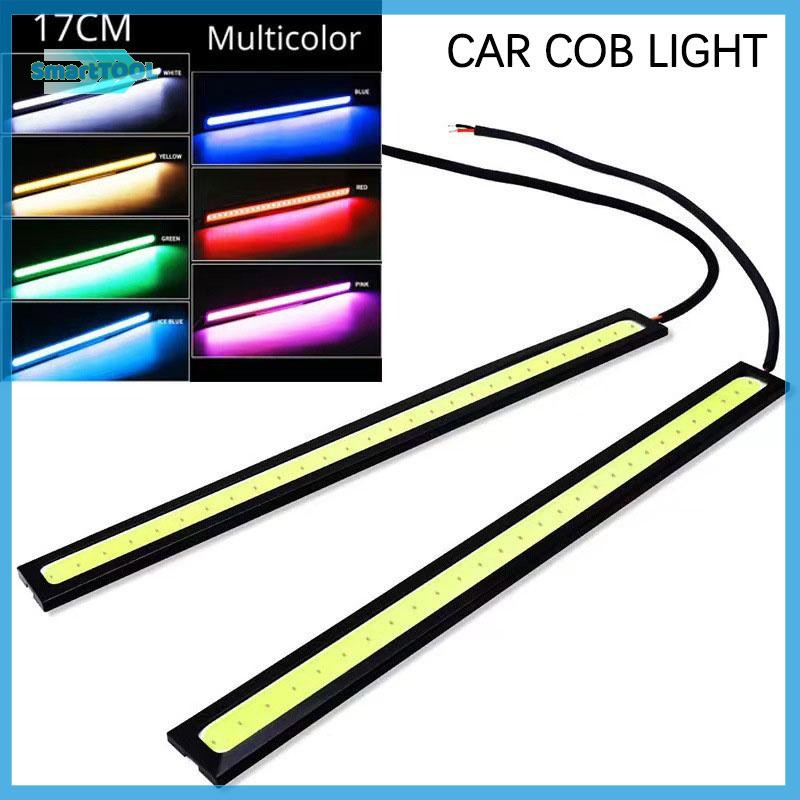 UTZN> ไฟวิ่งกลางวันสําหรับรถยนต์แถบไฟตกแต่ง Super Bright 12V ไฟ Led Strip สําหรับรถยนต์ 17 ซม. ใหม่