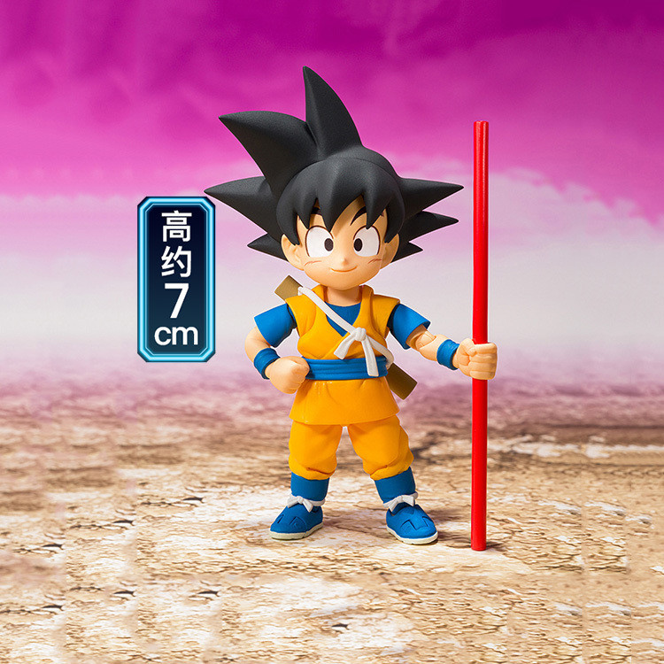 Bandai SHF รุ่น Q MINI Goku Monkey King MINI DAIMA Dragon Ball Monkey King Monkey King