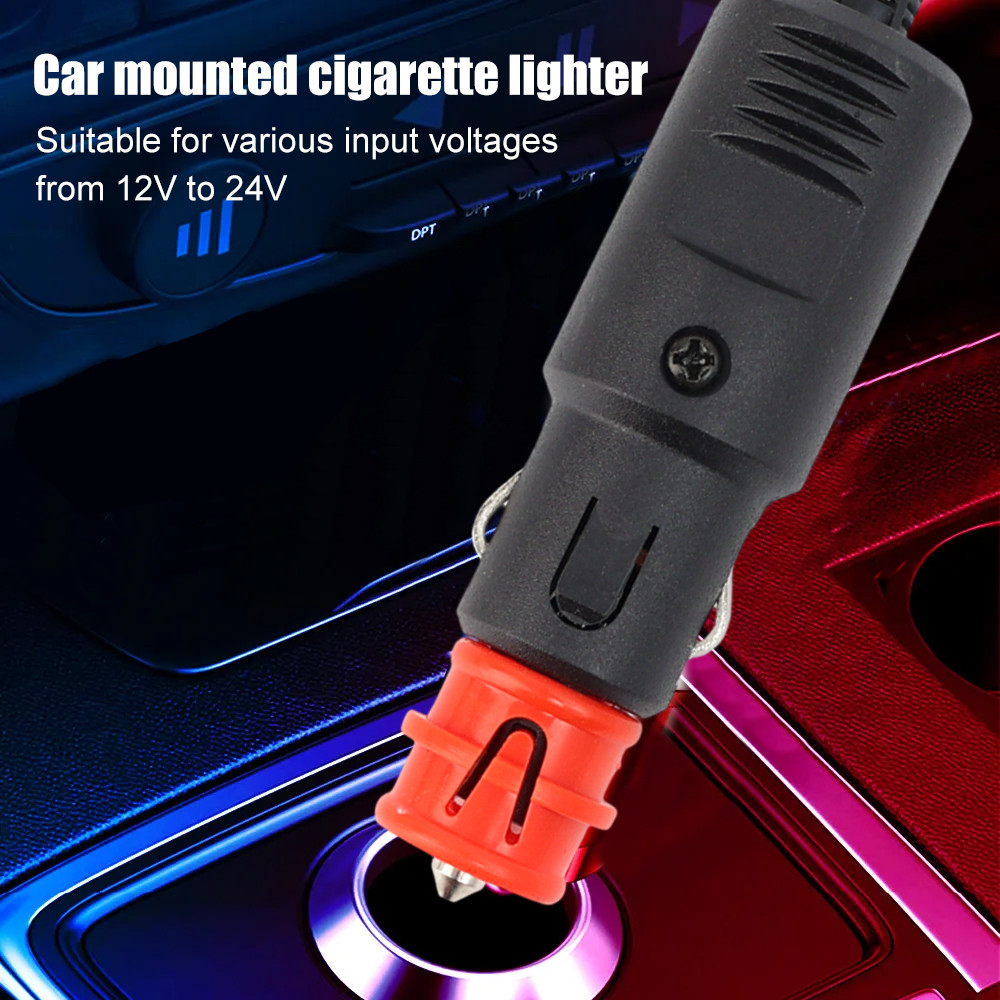 [AUTO & 3C]1/3/5PCS - Universal 12V-24V ปลั๊กที่จุดบุหรี่ในรถยนต์พลาสติก ABS, การออกแบบ 8.5 ซม.ขนาดกะทัดรัดสําหรับอุปกรณ์ชาร์จเข้ากันได้กับยานพาหนะส่วนใหญ่ - รูปที่ 5