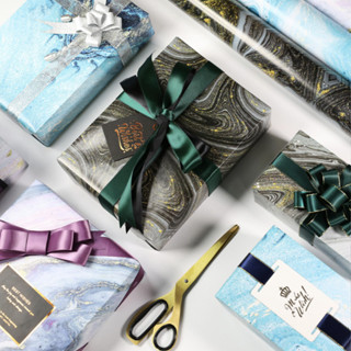 กระดาษห่อของขวัญลายหินอ่อน พรีเมี่ยม สำหรับของขวัญธุรกิจ 50*…