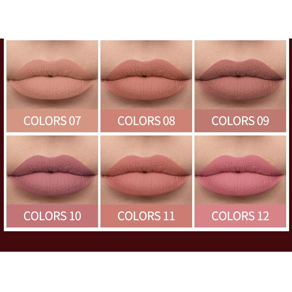 Am-azHandaiyan 12 Colours Matte Liquid Lipsticks – กันน้ํา, Non-Stick, Long-Wearing ราคา ถูกที่สุด ดีลบีเคเค แกลเลอรีภาพที่ 7