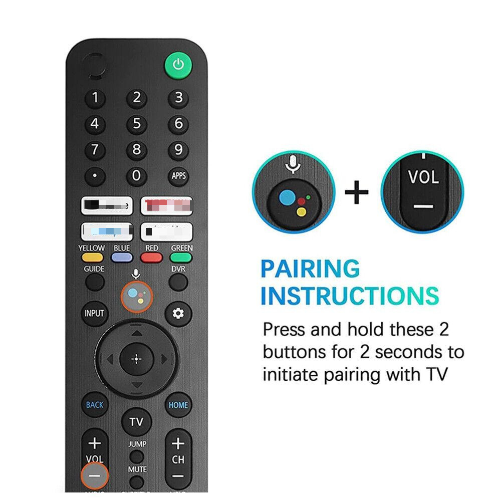 เสียงรีโมทคอนโทรลสําหรับ SONY TV RMF-TX520P TX520E TX621E KD-65X80 XR-75X90CJ KD-85X91CJ KD75X80J KD