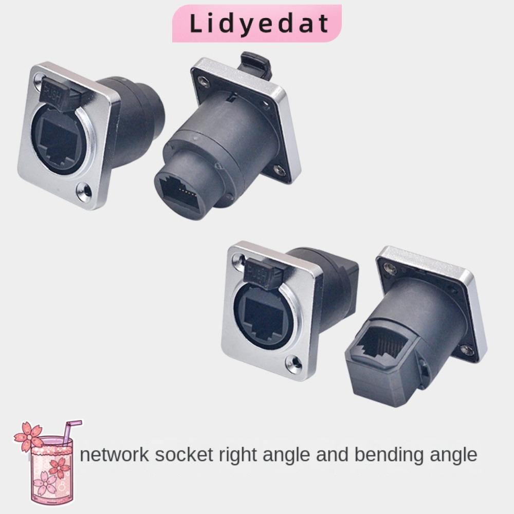 LIDYEDAT165 RJ45 Connector,สายกันน้ําRJ45 Ethernet Connector,IP65 DประเภทแผงMount SocketคุณภาพสูงRJ45คริสตัลปลั๊ก