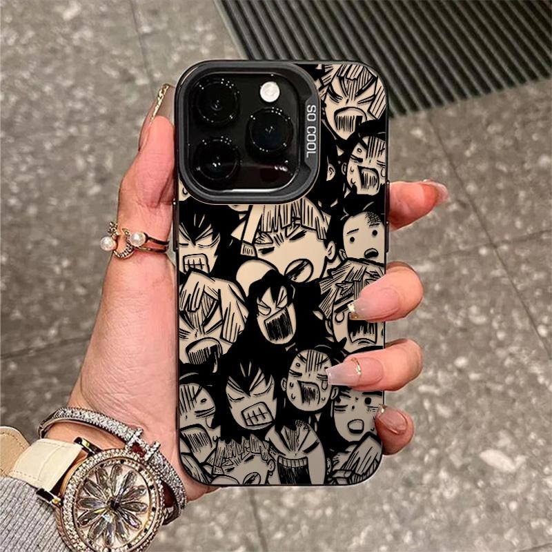 Demon Slayer Blade สําหรับ iPhone 13Pro 11 12 14 15 16 Pro Max XS XR 7 8 Plus กันกระแทกป้องกันหน้าจอปลอก