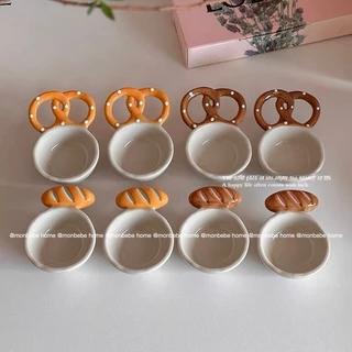ถ้วยเล็ก ถ้วยน้ำจิ้ม ชามขนมหวาน เซรามิกส์ insรูปขนมปังน่ารัก Sauce cup พร้อมส่ง