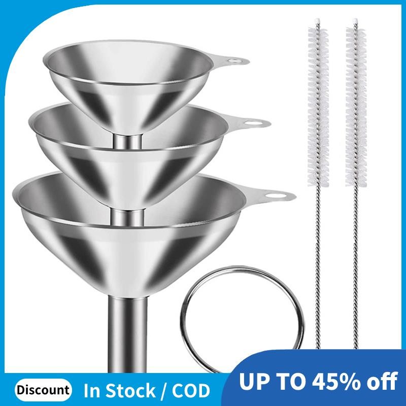 3 ชิ้นครัวน้ํามัน Hopper Funnels สําหรับ Transferring Essential Oils Liquid