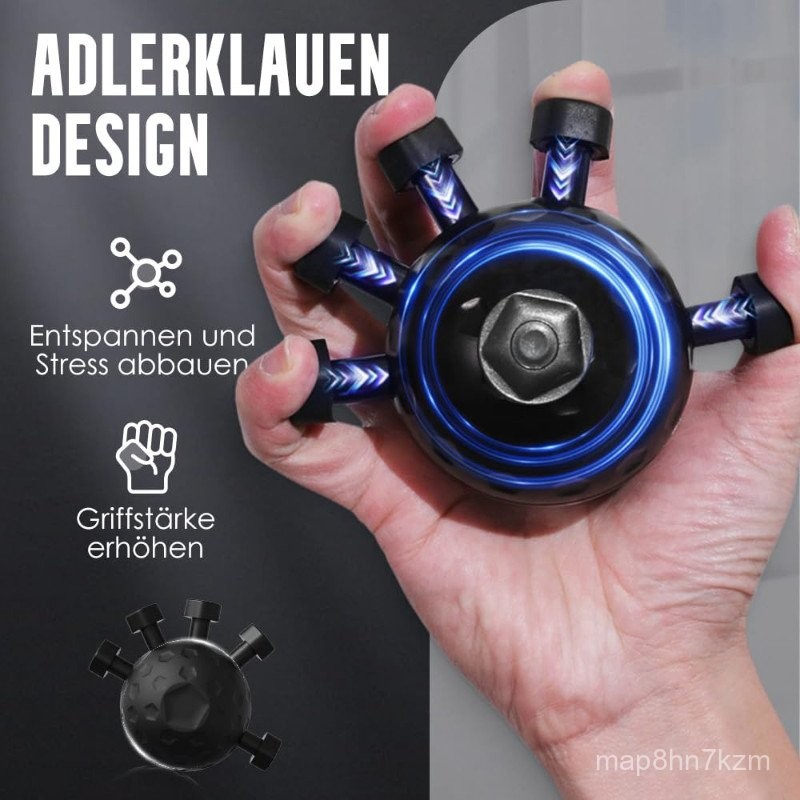 2pcs Finger Grip Strength Enhancer 45kg Five-Finger Grip Strength Massage Ball Adjustable Power Exer