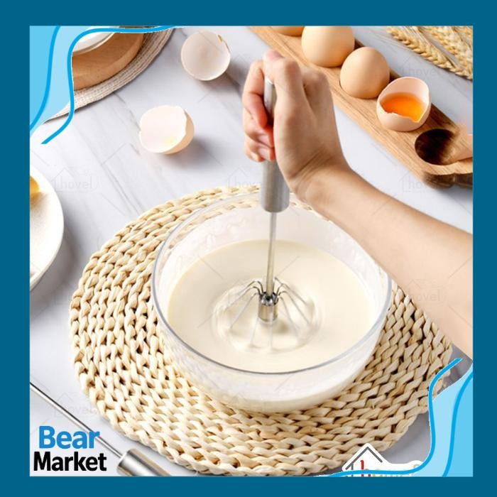 BEAR เครื่องตีไข่แบบแมนนวล Better Beater Manual Stirrer - ขนาด 25 ซม. ไม่มีฟอง