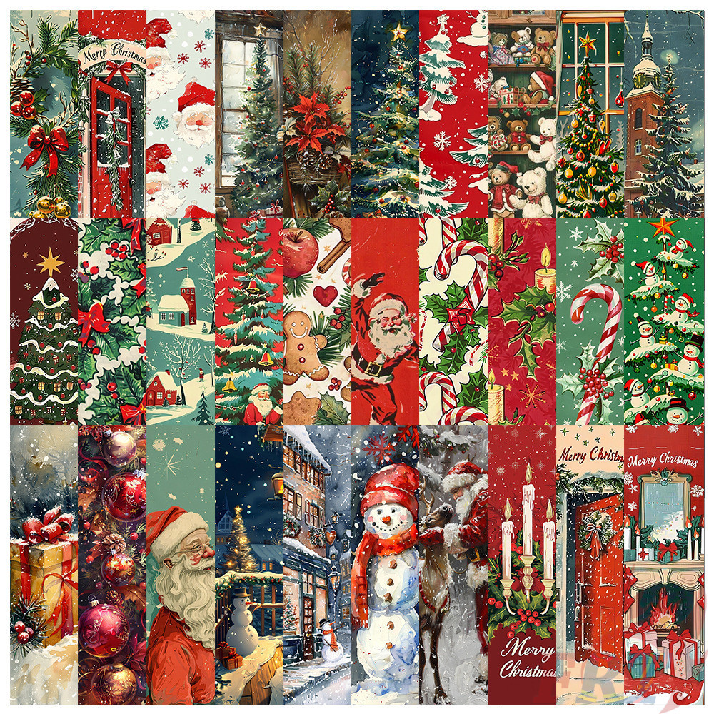 30ชิ้น/เซ็ต※วินเทจสุขสันต์วันคริสต์มาสที่คั่น※แฟชั่นหนังสือเครื่องหมายหน้าเครื่องเขียนโรงเรียนอุปกรณ์สํานักงาน