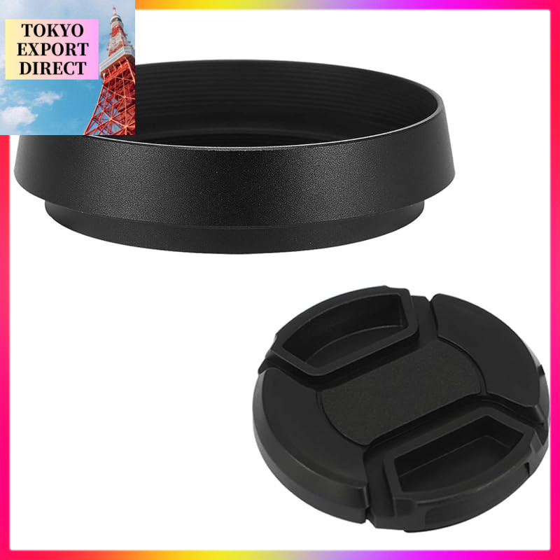 Haoge LH-LQ Bayonet Round Metal Lens Hood Shade and Cap for Leica Q3 Q3-43 Q2 Q-P QP Q Typ 116 Typ 1