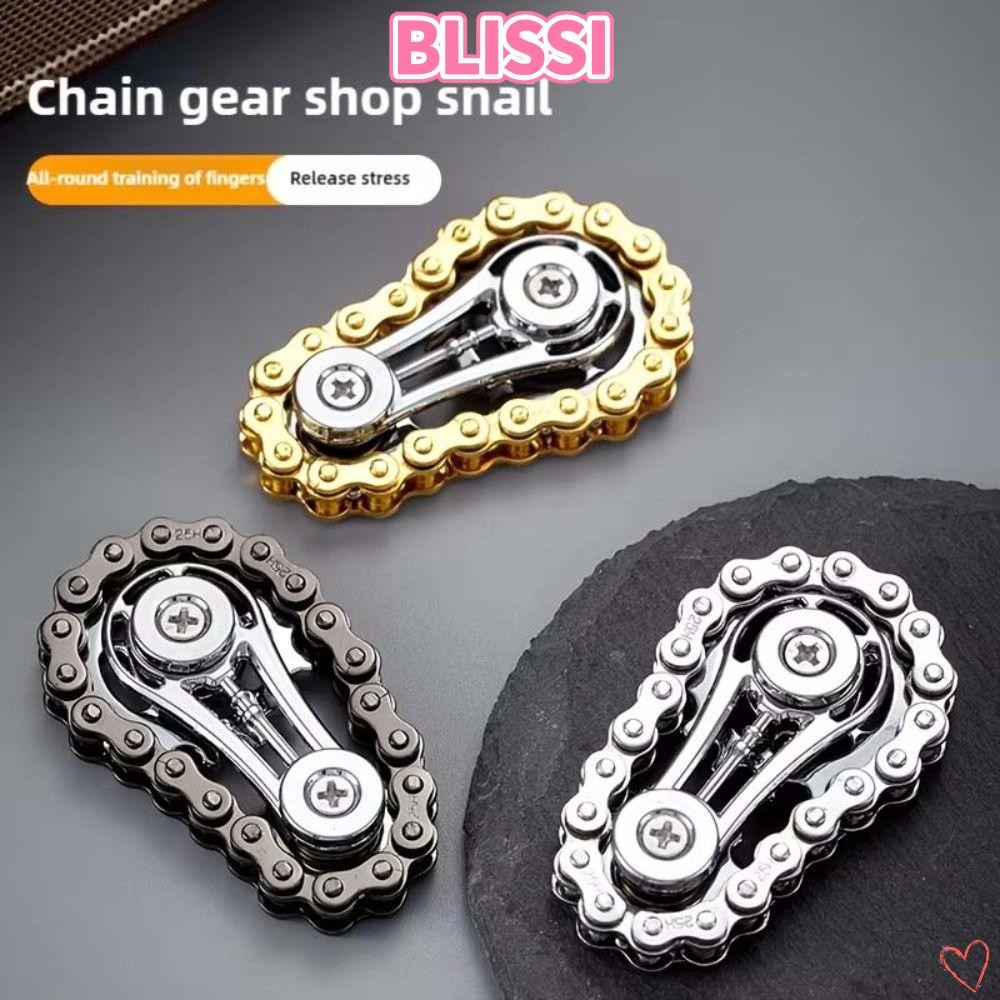 ความสุข‌I Sprocket Fidget Spinner, EDC Spinner ความเครียดบรรเทา Flywheel ปลายนิ้ว Gyro, สไตล์ Antistress ความวิตกกังวลทนทานโลหะจักรยาน Fidget ของเล่นผู้ใหญ่