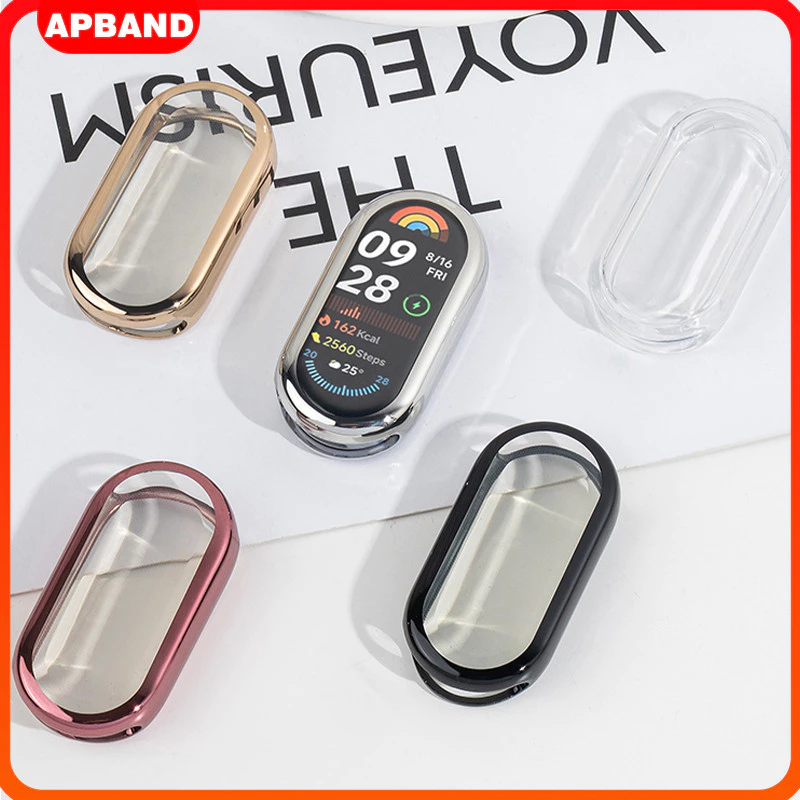 กรณี TPU ป้องกัน Gores for Mi Band 9 NFC ปกป้องกันหน้าจอฝากกรอบกันชนอ่อนด้วยอุปกรณ์เสริมฟิล์ม for Xiaomi MiBand 9