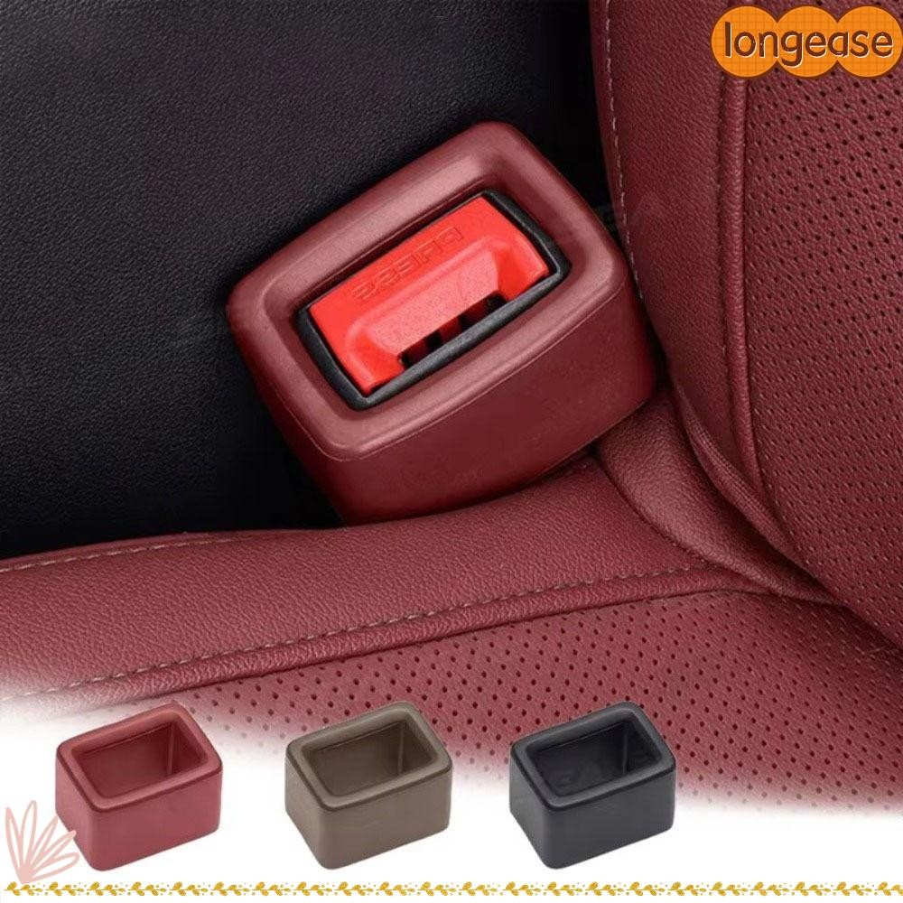 ลอง ตัวป้องกันปุ่มเข็มขัดนิรภัย,ตัวยึดช่องเสียบการ์ดอุปกรณ์ตกแต่งภายในรถยนต์ที่หุ้มหัวเข็มขัดเข็มขัดนิรภัยรถยนต์,ป้องกันรอยขีดข่วนสากลรถเข็มขัดนิรภัยหัวเข