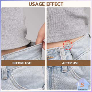 8ชิ้น/set คลิปกิ๊ฟยึดเอว แบบโลหะเพื่อลดขนาดเอว DIY ปรับรอบเอว / ขากางเกง waist invisible clip
