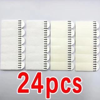 แถบแขวนรูปภาพสําหรับงานหนัก 48/24 ชิ้น - ตะขอกาวแบบไม่ต้องเจาะรูสําหรับ Drywall