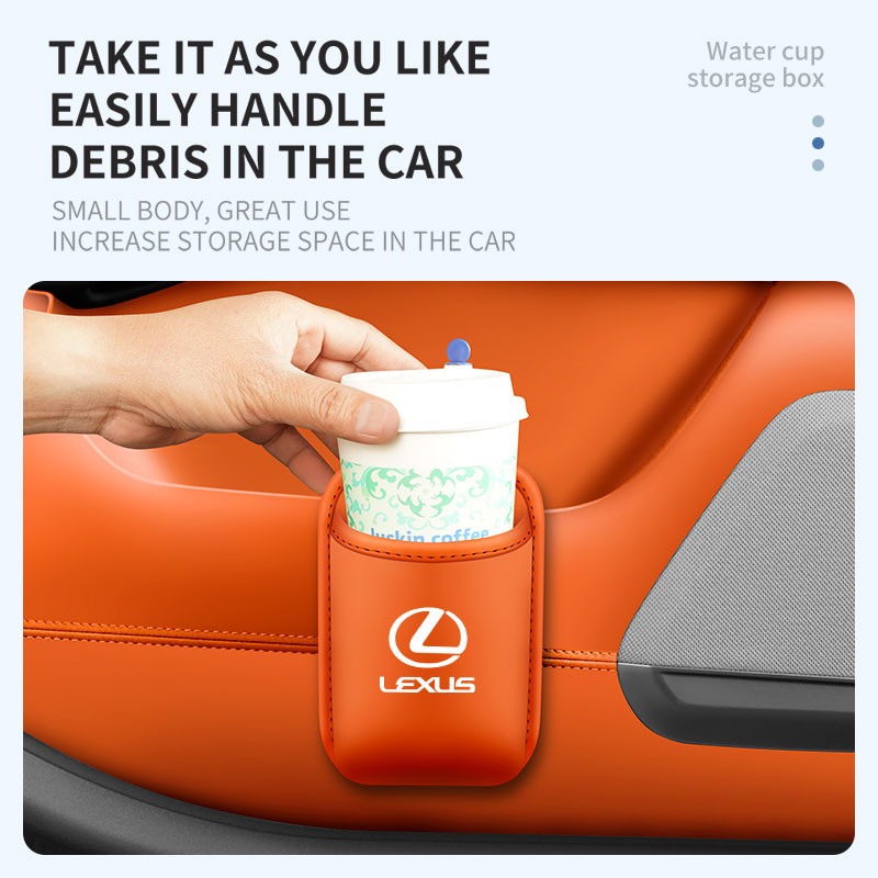 กล่องเก็บของถ้วยน้ําในรถยนต์ Lexus, ชั้นเก็บของร่มด้านหลังที่นั่ง, ที่เก็บของประตูรถยนต์ ES-350 RX300 GS LS IS LX CT ราคา ถูกที่สุด ดีลบีเคเค แกลเลอรีภาพที่ 3