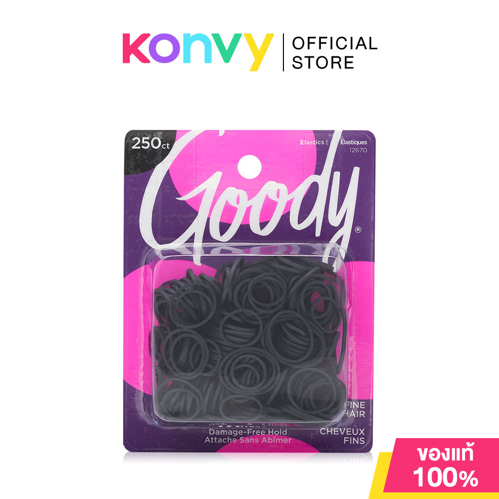 Goody Womens Classics Rubberband Black [250pcs].