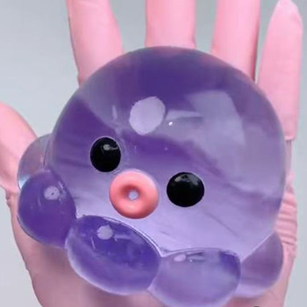 DIY Octopus Crystal Balls Squishy ของเล่นของเล่นบีบอัดฟื้นตัวช้า