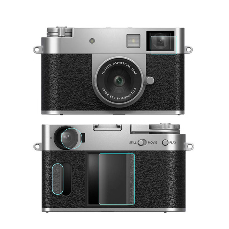 ตัวป้องกันหน้าจอกระจก X-Half สําหรับจอภาพ LCD Fujifilm X-HF1 / ช่องมองภาพ OVF