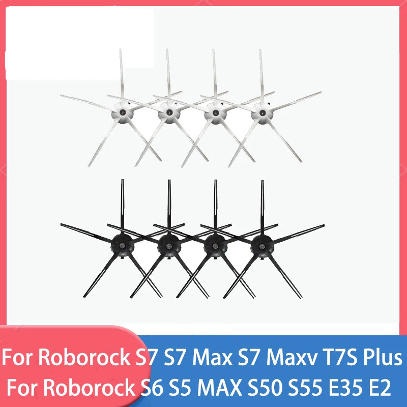 แปรงด้านข้างสําหรับ Roborock S5, S5 Max, S6 MaxV, S6 Pure, E4, E5, S51, S52, S55S7 S70 S7Max T7S T7S