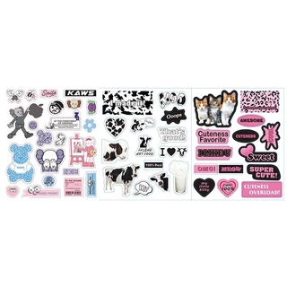 【รูปแบบต่างๆ】สติกเกอร์ไดคัท ราคาถูก สติกเกอร์สำหรับตกแต่ง สติ๊กเกอร์แป้นพิมพ์