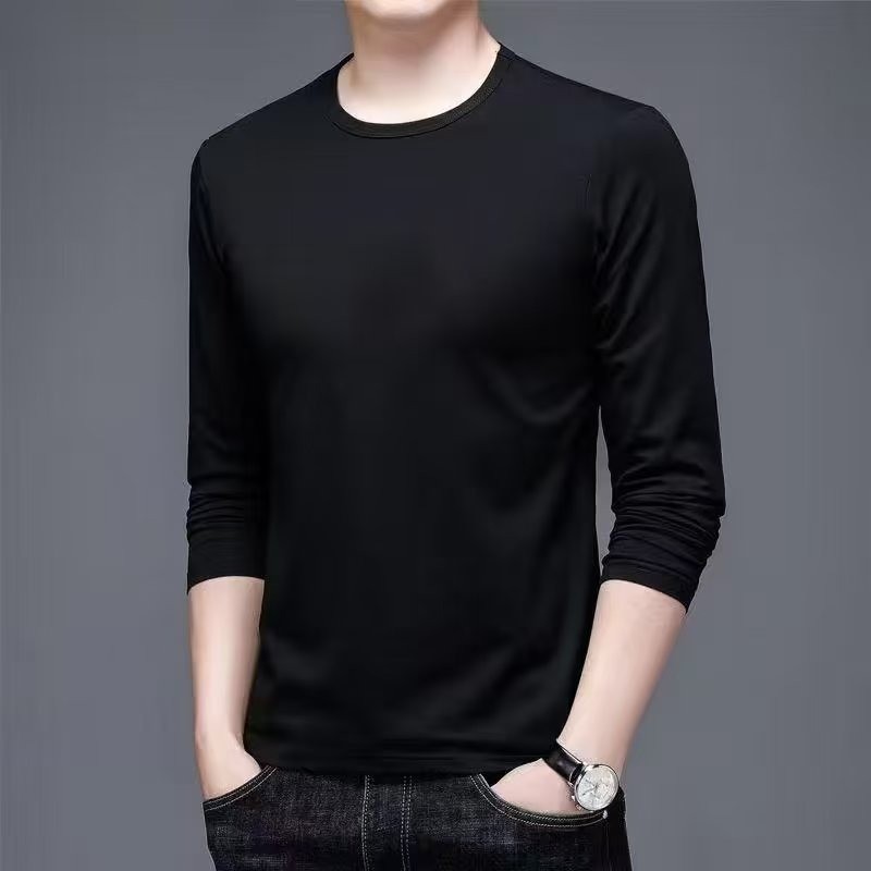 TLHGQ เสื้อยืดแขนยาวลำลองสำหรับผู้ชาย-สวมใส่สบายดีไซน์ทันสมัยสำหรับทุกฤดูกาล