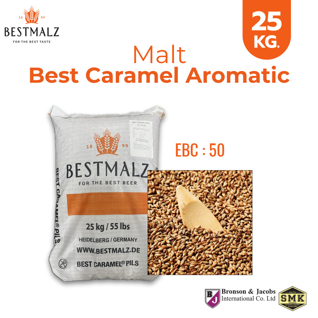 Malt มอลต์ Bestmalz : Best Caramel Aromatic 1 Kg. สำหรับทำเบียร์ คราฟท์เบียร์ โฮมบรูว์ โรงเบียร์
