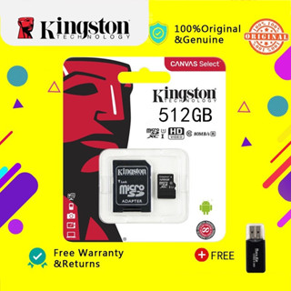 512GB Kingston Micro SD การ์ดหน่วยความจํา Class 10 100 เมกะไ…
