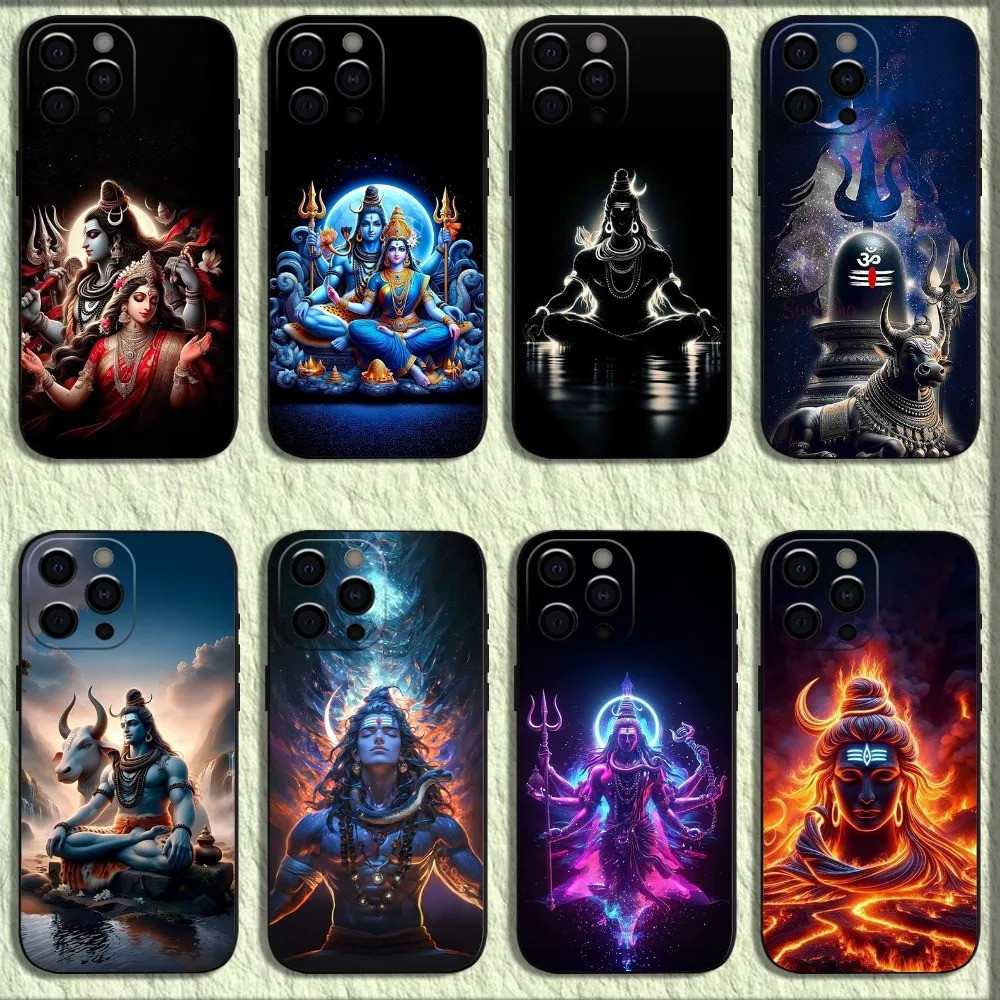 TP-1 พระศิวะ Mahateev Of India เคสโทรศัพท์สําหรับ iPhone 16, 17,15,14,13,12,11,Pro,X,XS,Max,XR,Plus,