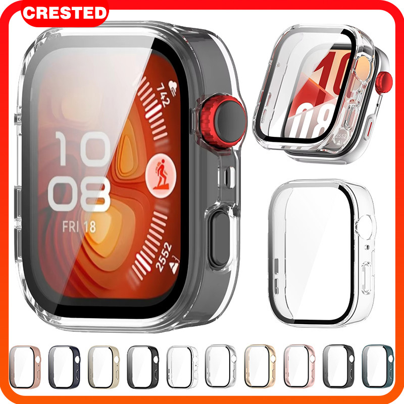 เคสพีซีกระจกนิรภัย Huawei Watch Fit 4/Huawei Watch Fit 4 Pro นาฬิกาอัจฉริยะ ครอบคลุมฟิล์มป้องกันหน้าจอกันชน Huawei Fit 3 ราคา ถูกที่สุด ดีลบีเคเค