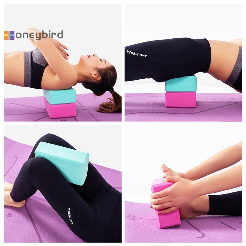 Honeybird EVA Gym โฟมอิฐการฝึกอบรมการออกกําลังกายฟิตเนสชุดเครื่องมือโยคะ Bolster เบาะยืด Body Shaping โยคะ